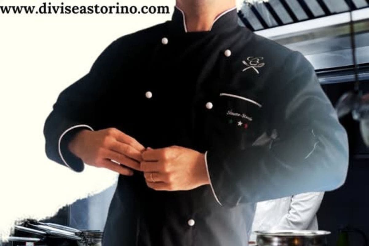 Personalizzazione ricamata su divisa chef