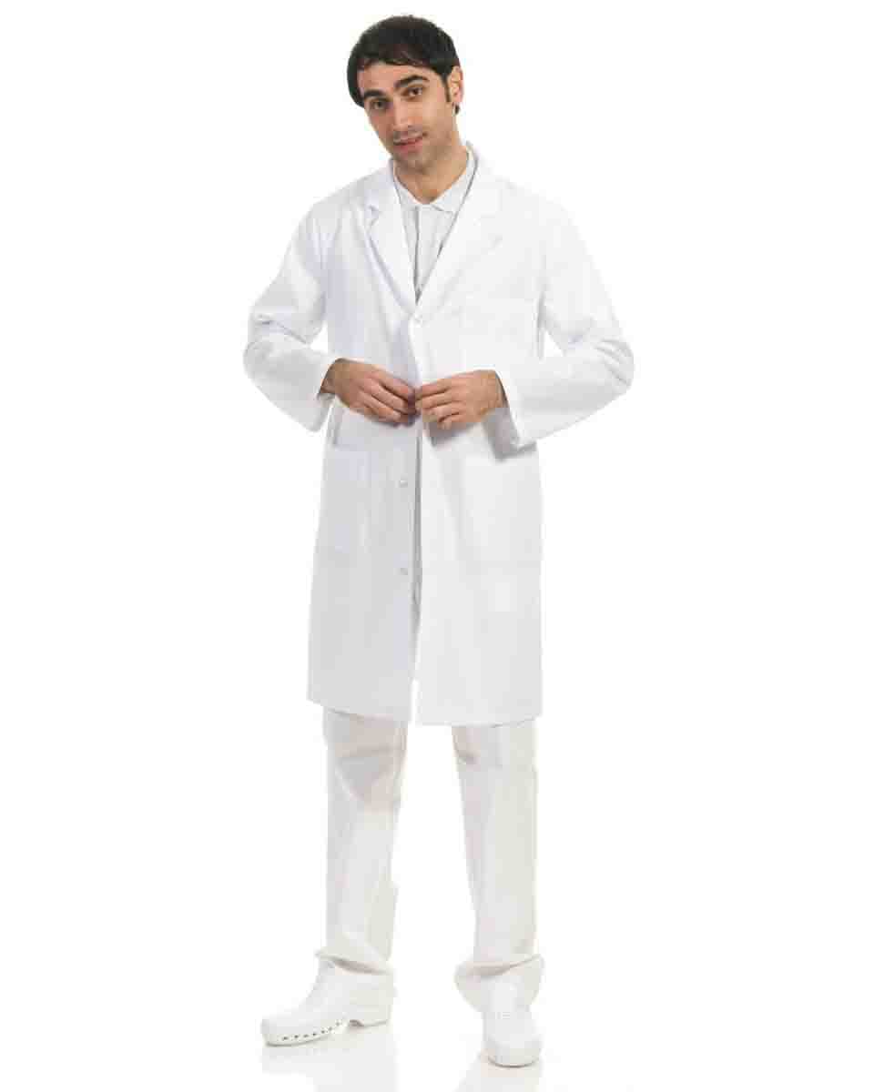 Camice medico uomo bianco professionale