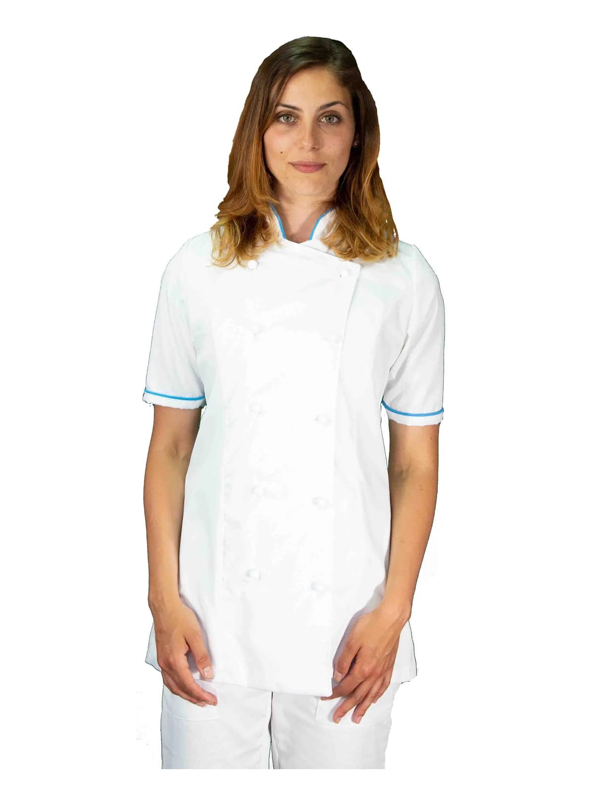 giacca cuoco donna maniche corte per cucina