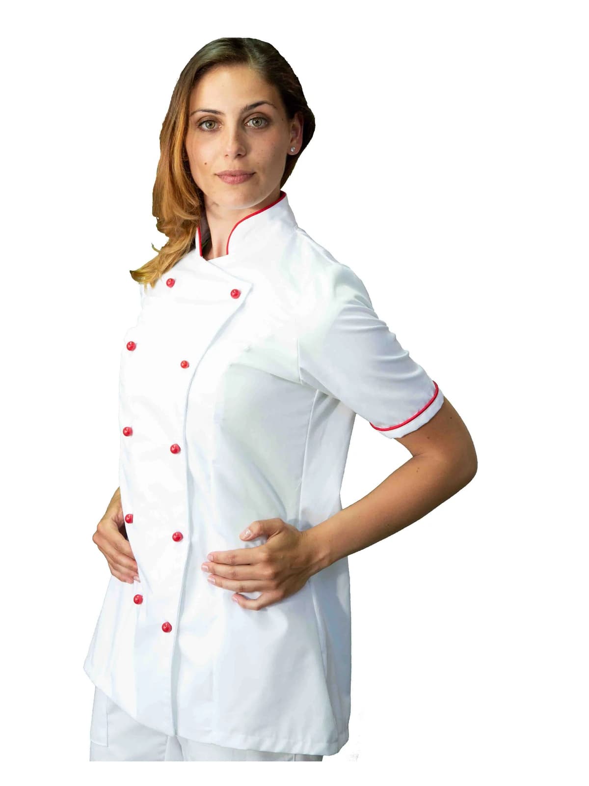 giacca cuoca donna per cucina e ristoranti, divisa professionale da lavoro